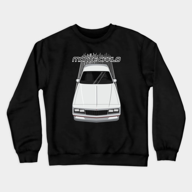 Chevrolet Monte Carlo 1984 - 1989 - white and red Crewneck Sweatshirt by V8social